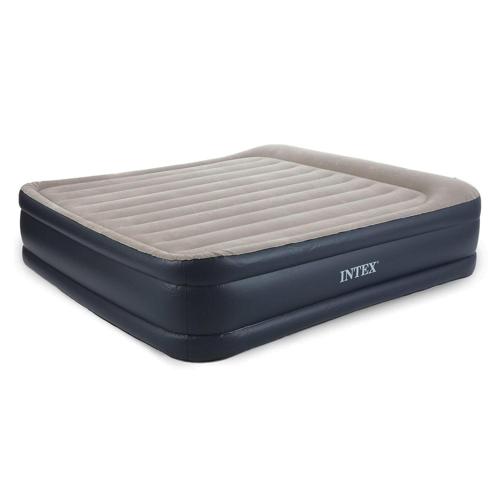 Intex Dura Beam Deluxe Blow Up Air Mattress Bed with Built In Pump, King