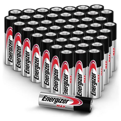 Energizer MAX AA Batteries (48 Pack), Double A Alkaline Batteries