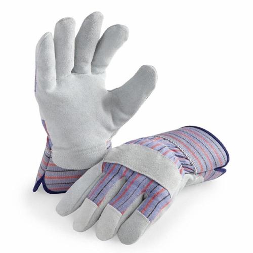 LP4300-L-6PK, Leather Palm Work Gloves, Safety Cuff, 6 Pair Value Pack