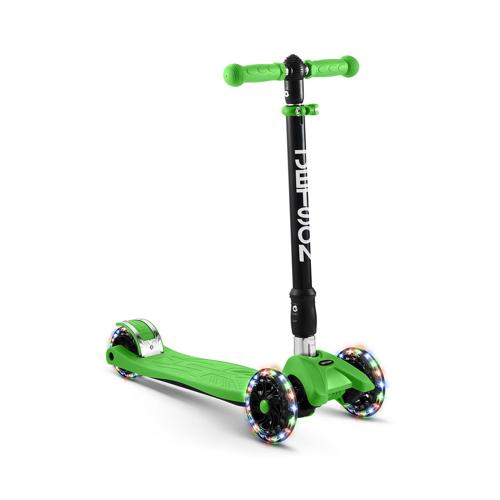 Jetson Twin Kick Scooter with LED Light up Wheels, Unisex, Green