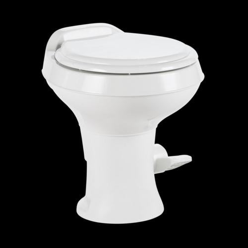 Dometic 302300071 300 Series Standard Height Heavy Duty Plastic RV Toilet, White