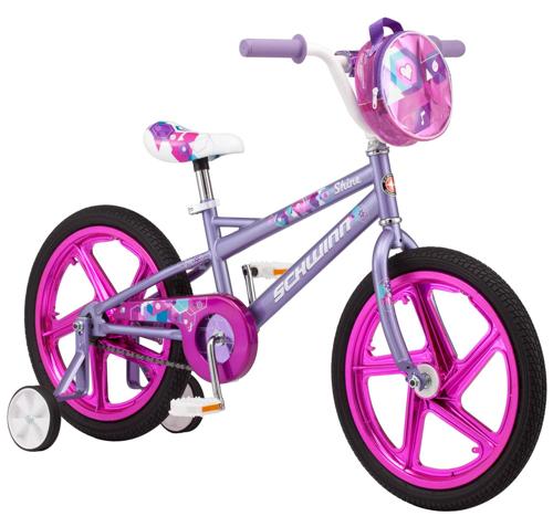 Schwinn Shine Girl's Sidewalk Bike, 18-inch mag wheels, ages 5 a 7, Purple