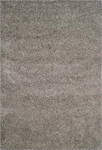 SAFAVIEH Lavena Solid Plush Shag Area Rug, Light Grey, 8'*10'