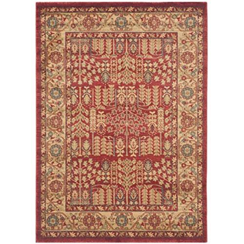 Safavieh MAD697 Madison Area Rug-Finish:Red/Natural,Shape:Small Rectangle,Size:5'L*3'W