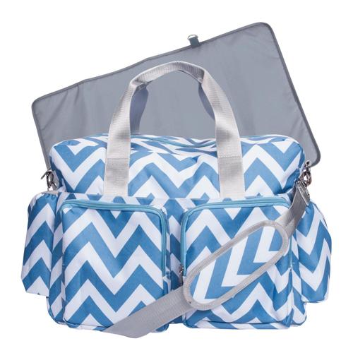 Trend Lab Adjustable Shoulder Strap Messenger Diaper Bag, Chevron