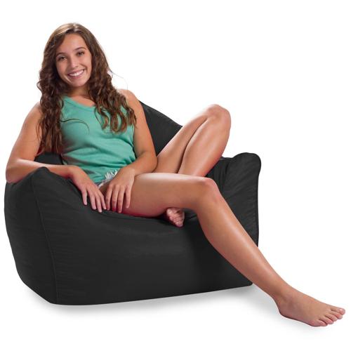 Posh Creations Malibu Bean Bag Chair Lounger, Structured Bean Bag Chair, Kids, 2.4 ft L*2.8 ft W*2.4 ft H, Multiple Colors
