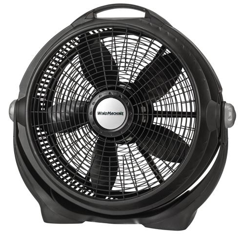 Lasko 20 Wind Machine Air Cirulator Floor Fan with 3 Speeds, A20302, Black