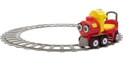 Little TikesA Cozy Train Scoot Ride-On with Track, Under Seat Storage and Working Bell for Indoor and Outdoor Train Themed Play for Preschool Kids, Boys, Girls Ages 1- 5 Years