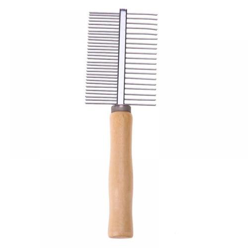 Forzero 1Pc Pet Supplies Pet Professional Rake Double Row Stainless Steel Comb&Brush For Dogs Or Cats