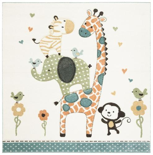 Safavieh Carousel Kids Taneka Animals at Play Area Rug