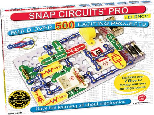 Elenco Snap Circuits Pro 500 Experiments Science Kit, STEAM