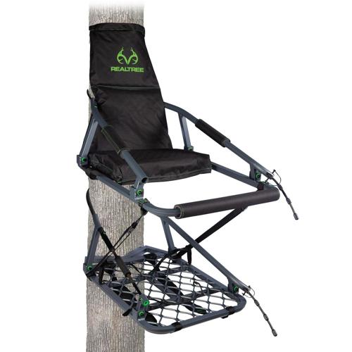 Realtree Invader Deluxe Aluminum Hunting Climbing Treestand