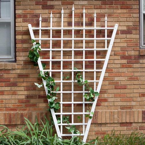 DuraTrel Estate 58*94 White Vinyl Fan Trellis