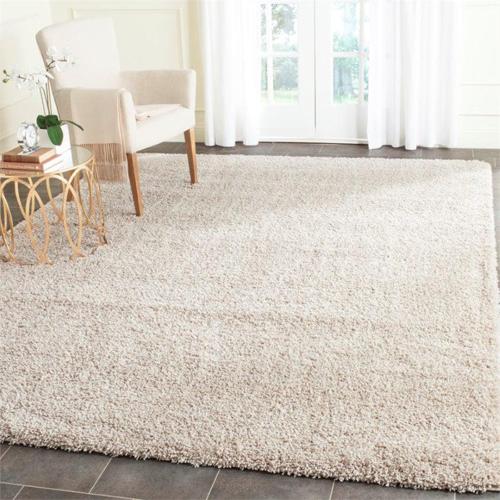 Safavieh Santa Monica Chelsey Solid Shag Runner Rug, Beige, 2'3*7'