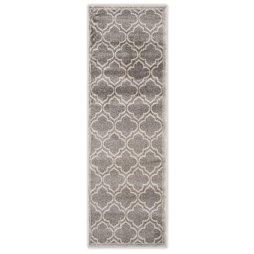 Safavieh Amherst 2-Foot 3-Inch*11-Foot Clove Indoor/Outdoor Area Rug in Grey/Light Grey