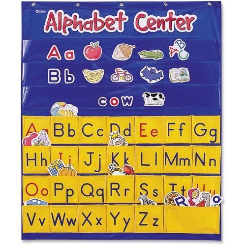 Learning Resources Alphabet Center Pocket Chart Theme/Subject:Learning - Skill Learning:Alphabet, Picture Words, Word Building, Letter Sound, Visual, Uppercase Letters, Lowercase Letters, Vowels, Ma