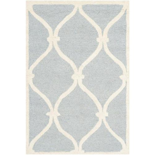 SAFAVIEH Cambridge CAM710B Handmade Blue / Ivory Rug