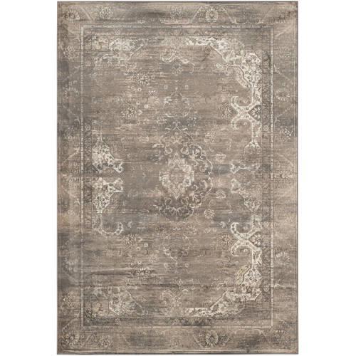 SAFAVIEH Vintage Cennetig Traditional Area Rug, Soft Anthracite, 4'*5'7