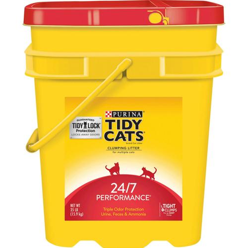 Purina Tidy Cats Clumping Cat Litter, 24/7 Performance Multi Cat Litter, 35 lb. Pail