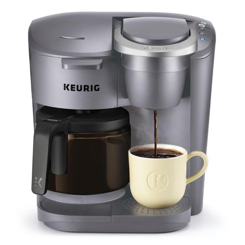 Keurig K-Duo Essentials Single Serve and Carafe Coffee Maker, Moonlight Gray