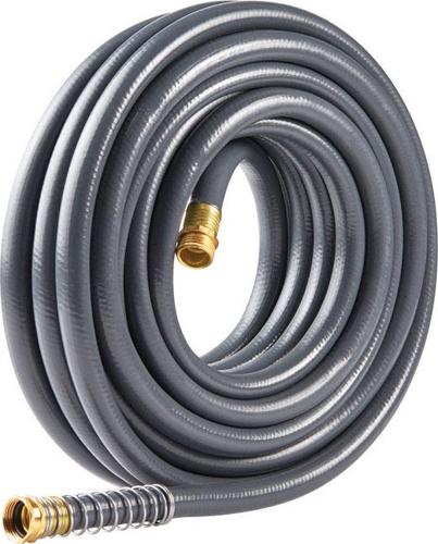 Gilmour Flexogen 5/8 in. Dia.*50 ft. L Premium Grade Gray Vinyl Hose
