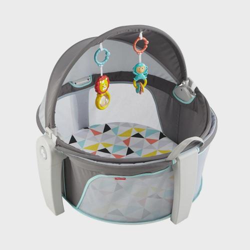 Fisher-Price Portable Bassinet and Play Area with Toys, On-the-Go Baby Dome, Windmill