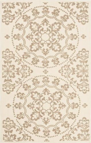 SAFAVIEH Cedar Brook Carleton Medallion Jute Area Rug, Natural/Taupe, 2'3*3'9