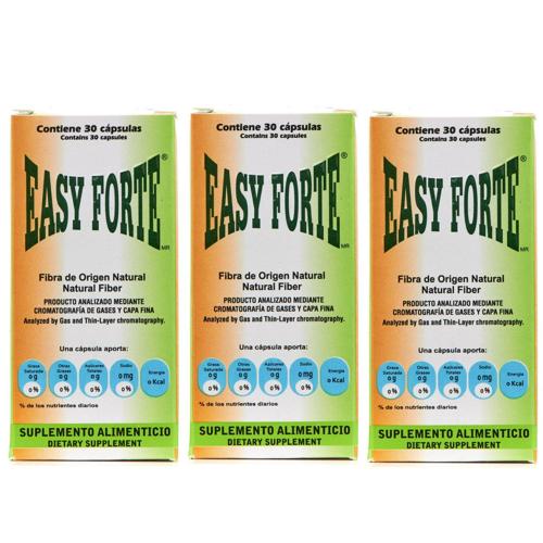 Easy Forte All-Natural Weight Loss Supplement, 30 Capsules, 3 Pack