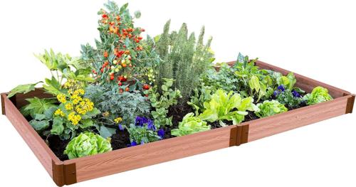 Frame It All Tool-Free Classic Sienna Raised Garden Bed 4'*8'*5.5 - 2 profile