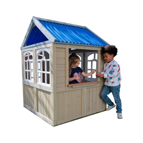 KidKraft Cooper Wooden Outdoor Playhouse with EZ Kraft Assemblya c and Magnetic Door
