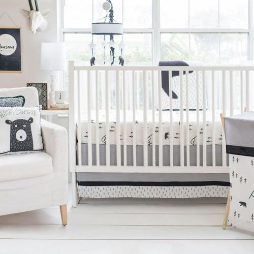 Little Black Bear 3 Piece Crib Bedding Set by My Baby Sam
