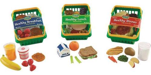 Learning Resources Pretend and Play Healthy Foods Play, Set of 52
