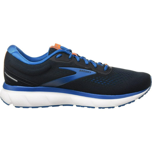 Men's Brooks Trace, Black/Vivid Blue/Persimmon Orange, 10.5 D Medium