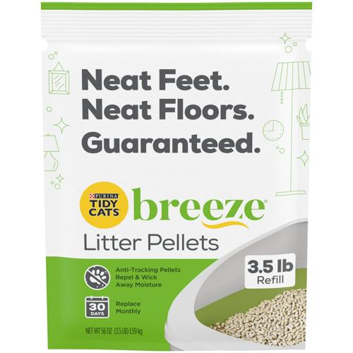 Purina Tidy Cats Litter Pellets, BREEZE Refill Litter Pellets, 3.5 lb. Pouch