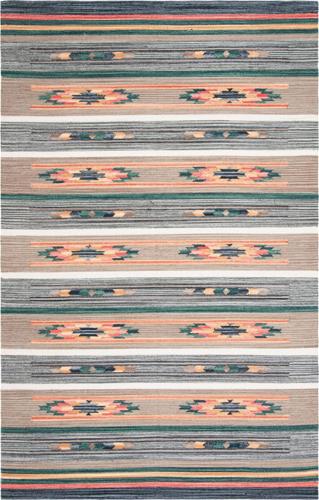 SAFAVIEH Cotton Kilim KLC301F Handmade Grey / Olive Rug