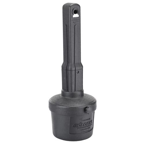 Global Industrial 1.5 Gal Flame Resistant Upright Plastic Outdoor Ashtray, Black