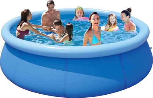 SUGIFT 10ft*30in Inflatable Above Ground Swimming Pool, Blue