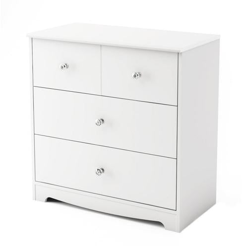 South Shore Little Teddy Traditional 3 Drawers Chest, White