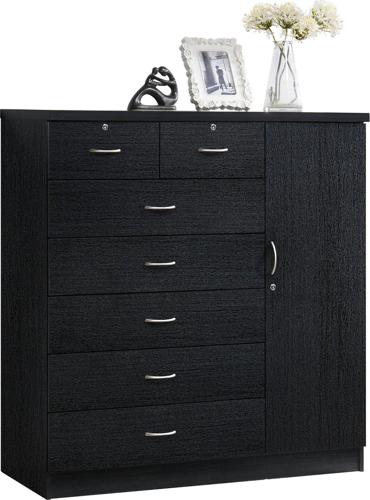 Hodedah 7-Drawer Jumbo Dresser, Multiple Colors