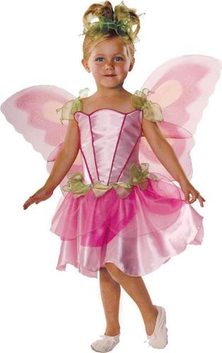 Pink Butterfly Fairy Halloween Fancy-Dress Costume for Child, Big Girls M (8-10)