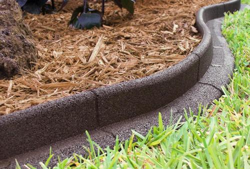 Eco Border 3 x 48 Brown Rubber No Dig Landscape Garden Border Edging (Pack 6)