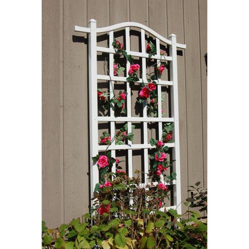 DuraTrel Melrose 35*75 White Vinyl Rectangular Trellis