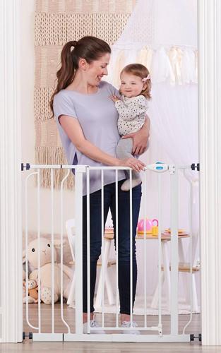 Regalo Easy StepA Extra Tall Walk Thru Baby Gate, Age Group 6 to 24 Months