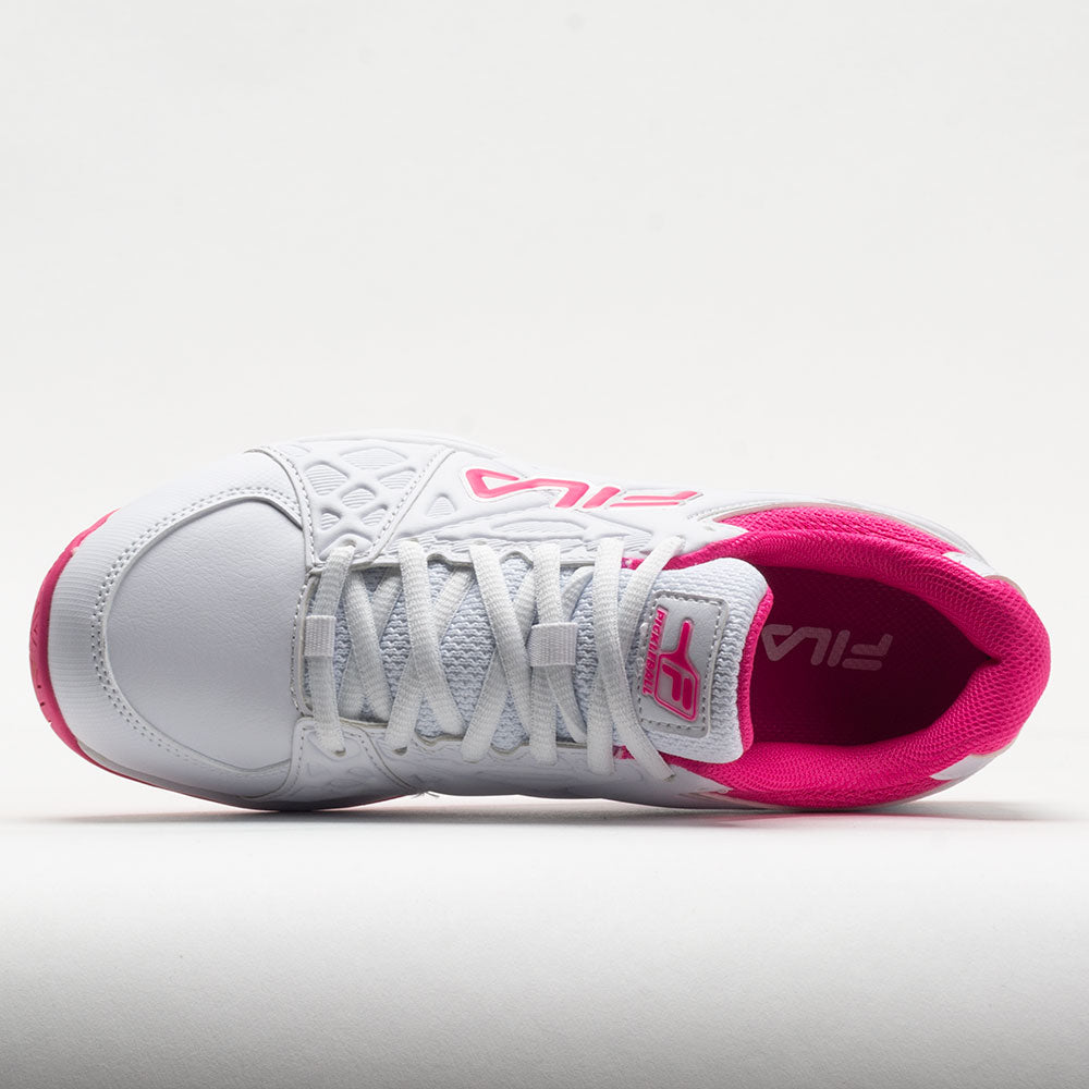 Fila Double Bounce 3 Women's  White/White/Pink Glo