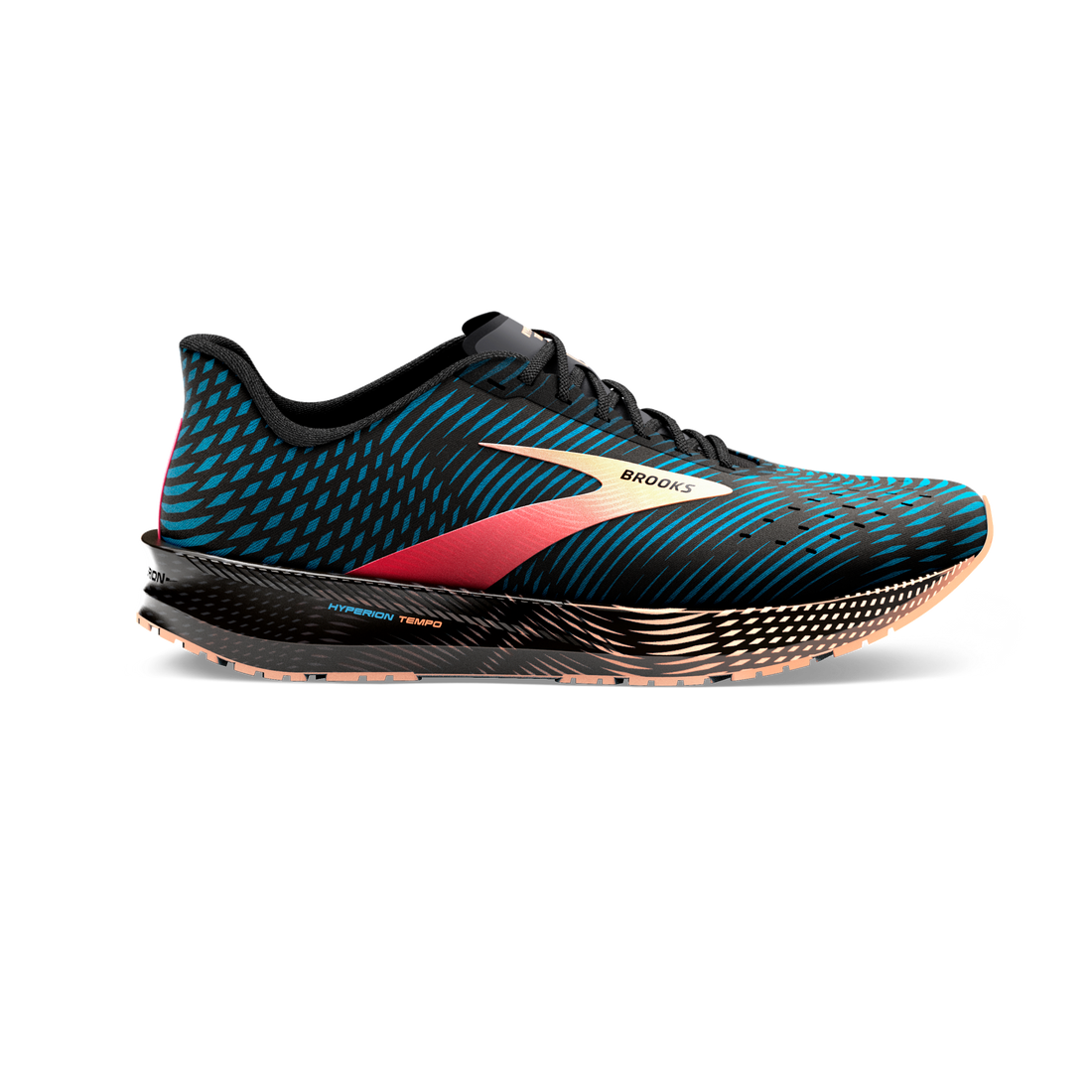 Women's Brooks Hyperion Tempo, Blue/Phantom/Cosmo, 8.5 B Medium