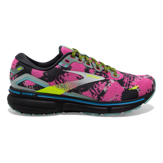 Women's Brooks Ghost 15, Blue/Ebony/Nightlife, 8 B Medium