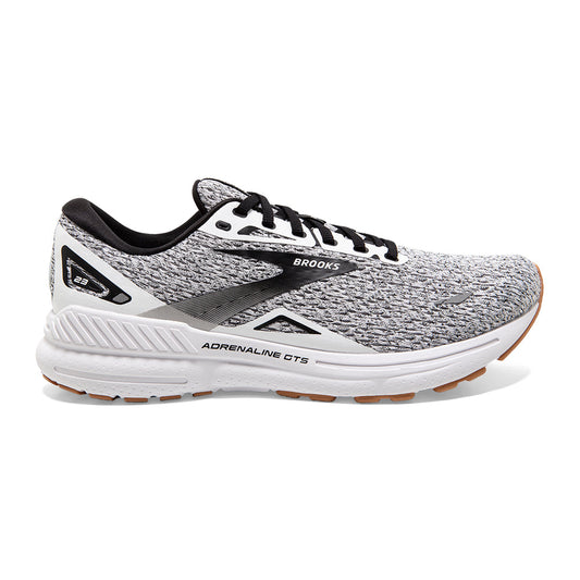 Men's Brooks Adrenaline GTS 23, White/Black, 11.5 D Medium