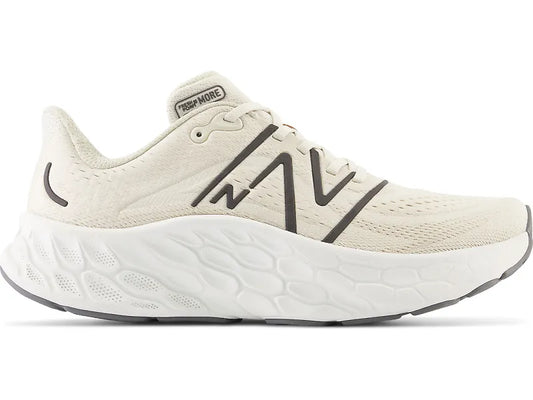 Men's New Balance Fresh Foam X More v4, Timberwolf/Black Metallic, 11.5 D Medium