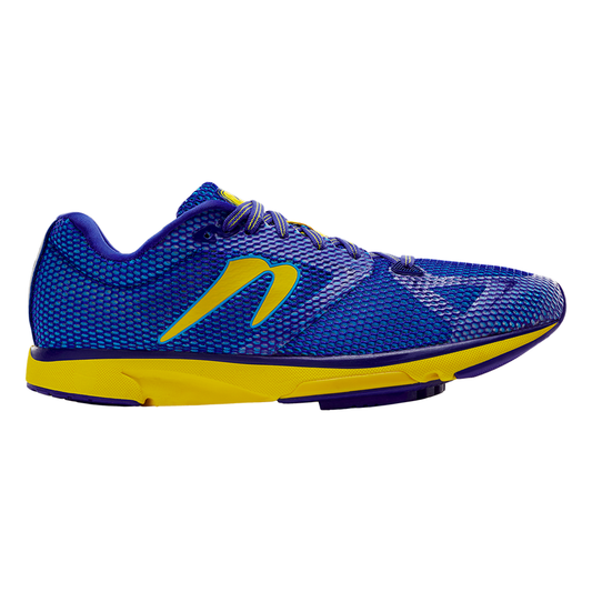 Men's Newton Running Distance 12, Navy Blue/Yellow, 11.5 D Medium