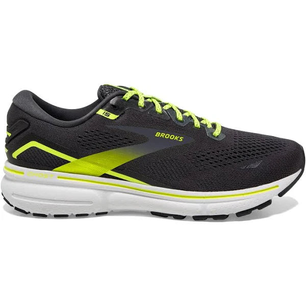 Women's Brooks Ghost 15, Ebony/White/Nightlife, 10 B Medium